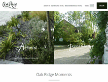 Tablet Screenshot of oakridgehotels.co.uk